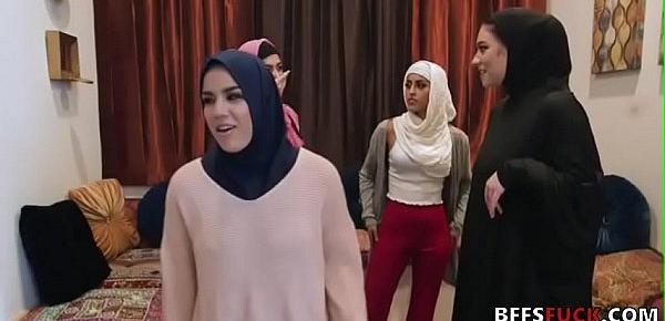  Muslim girls in HIJAB fuck a BBC before marriage